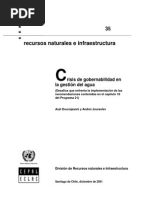 Crisis de Gobernabilidad en La Gestion Del Agua