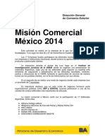 Informe Resultados misión comercial a México, D.F