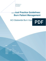 Burn Patient Management - Clinical Practice Guidelines