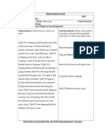 Forms Child Development Checklist and Child Case Study 1 Physical