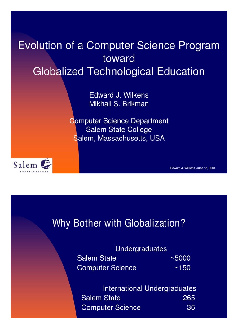 Globalizing Computer Science Education | PDF | International Student ...