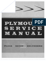 1957 1958 Plymouth Service Manual