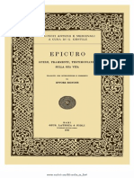 Epicuro, A Cura Di Ettore Bignone-Opere, Frammenti, Testimonianze Sulla Sua Vita-Laterza (1920)