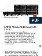 What is Clinical Research