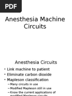 Anesthesia Machine Circuits