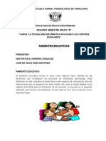 Ambientes Educativos