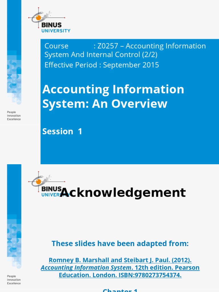 Accounting Information System: An Overview | PDF | Information System ...