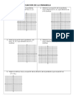 Ecuacion de La Parabola