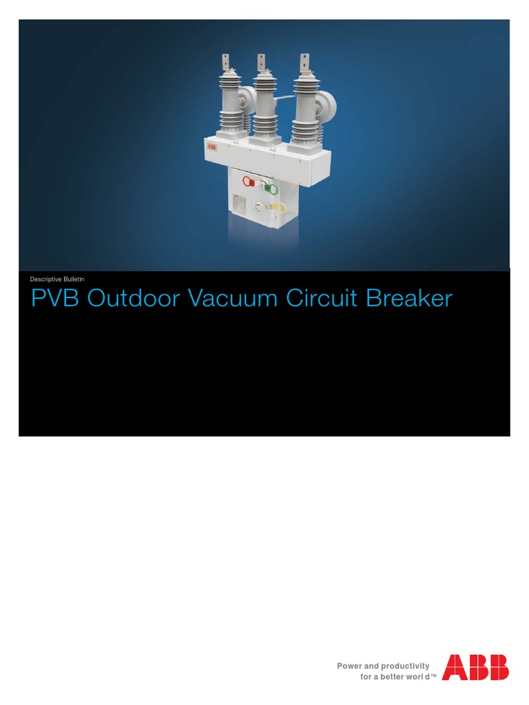 PVB Outdoor Vacuum Circuit Breaker (Catalogue) PDF High Voltage