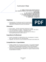 Curriculum Vitae Curriculo