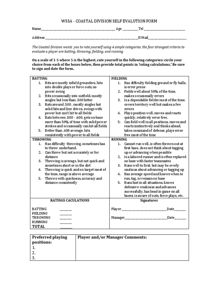 Player Rating 2016 11-24-15 Revised | PDF | Career & Growth