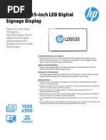 HP LD5535 55-Inch LED Digital Signage Display