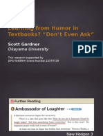 Learning From Humor in Textbooks? "Don't Even Ask"
