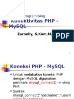 Konektivitas PHP Mysql