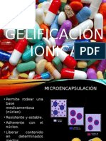 Gelificación iónica en la Tecnología de los Fármacos