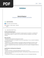 Material Engineer _ Intergraph