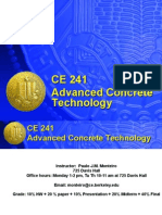 CE 241 Advanced Concrete Technology