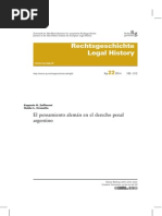 Influencia Dogmatica Alemana en Codigo Penal Argentino