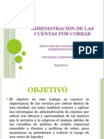 Cuentas Por Cobrar (Objetivo y Administración Financiera)