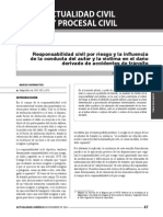 Responsabilidad Civil Derivada de Accidentes de Tránsito