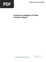 Download Preliminary Investigation of Potash Potential in Alberta OFR 2009-20 by Alberta Geological Survey SN29106605 doc pdf