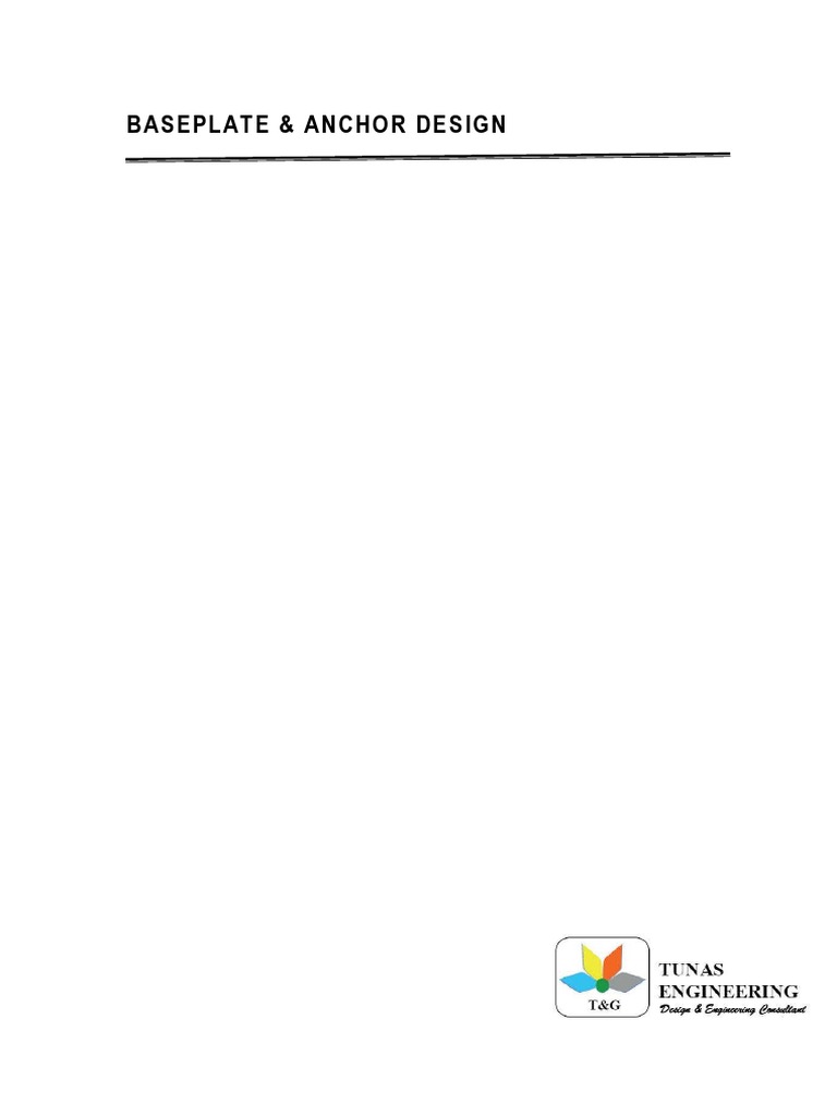 Base Plate & Anchor Design Guide | PDF | Teaching Methods & Materials
