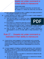 Rule 27 - Vessels NUC