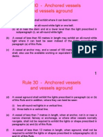 Rule 30 - Anchored Vessels