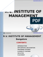 R.V. Institute of Management Bangalore - MBA in Bangalore