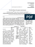 Assessing Illness Perceptions with the Brief IPQ