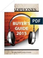 Headphones Buyer's Guide 2015 by Matthew Hollinder