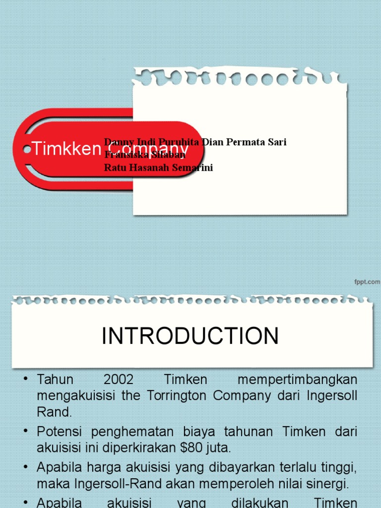 How does torrington fit with the timken company what are the expected synergies picture