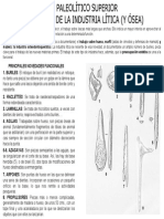 El Paleolitico Superior. Novedades de La Industria Litica y Osea