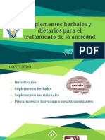 Suplementos Herbales y Dietarios para El Tratamiento de La Ansiedad