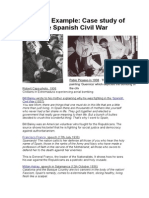 Exhibits Example: Case Study of The Spanish Civil War