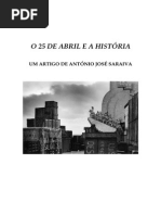 António José Saraiva e o 25 de Abril