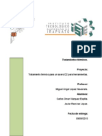 Tratamiento Térmico Del Acero d2 JRL y Cove