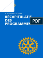 Fondation Rotary Recapitulatif Des Programmes