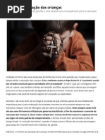 A Crise Da Educação Das Crianças