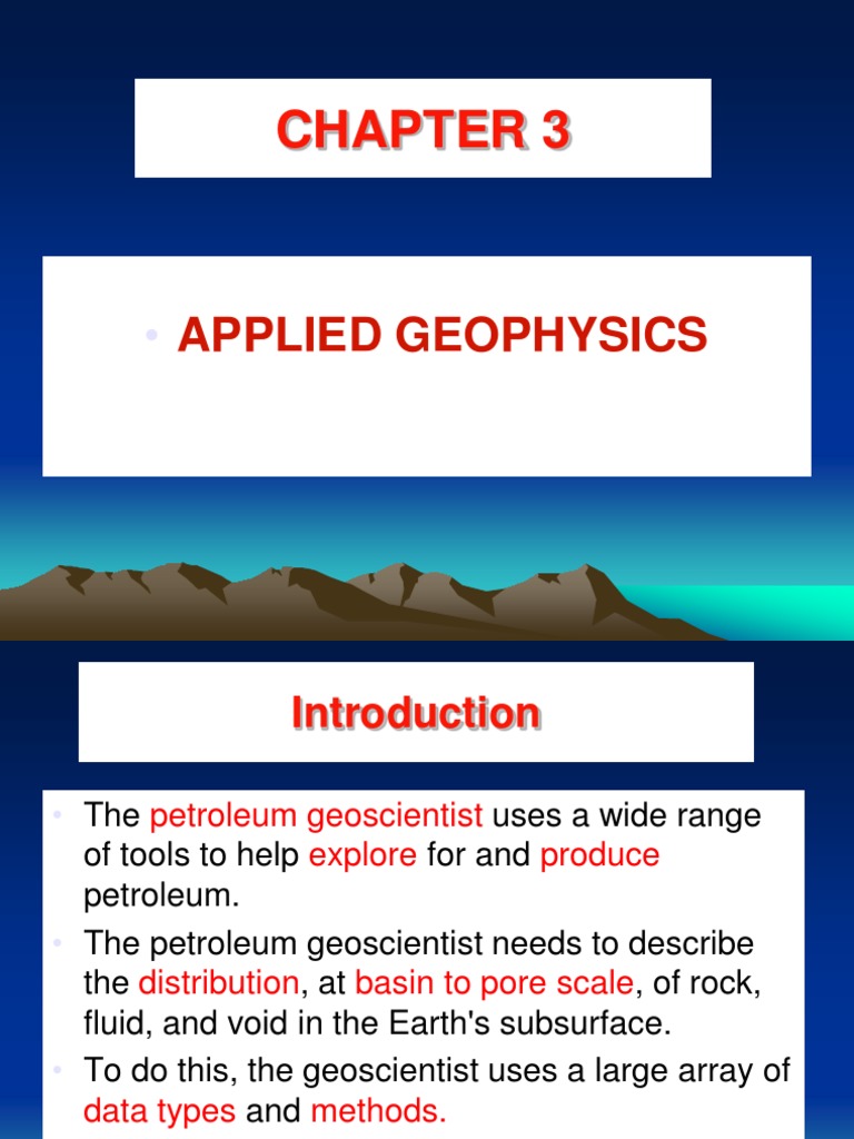 Petroleum Geoscience and Geophysics Chapter 3 Reflection Seismology