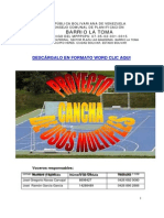 Proyecto Cancha Deportiva de Usos Multiples Ok