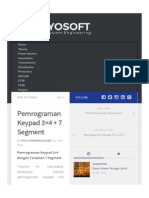 Pemrograman Keypad 3×4 + 7 Segment - Geyosoft