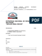 Estrategia de Desarrollo Nacional "INCLUIR PARA CRECER"