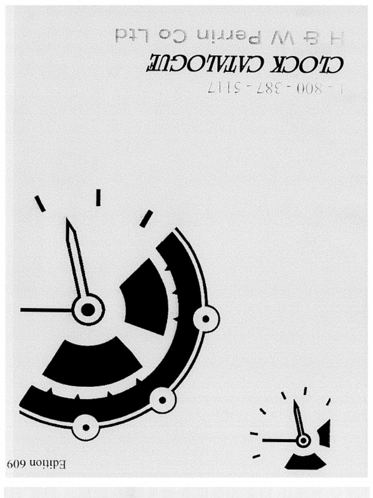 Clock Cat 609-s1 | PDF | Equipment | Machines