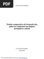 Estudo comparativo da formação das palavras compostas nas línguas portuguesa e alemã (Tese)
