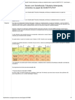 Como Calcular Notas Fiscais Com Substituição Tributária Antecipada, Emitidas Por Estabelecimentos No Papel de SUBSTITUTO_ - Linha Datasul - TDN