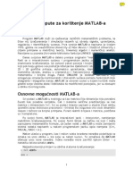 Kratke Upute Za Koristenje Matlab-A PDF