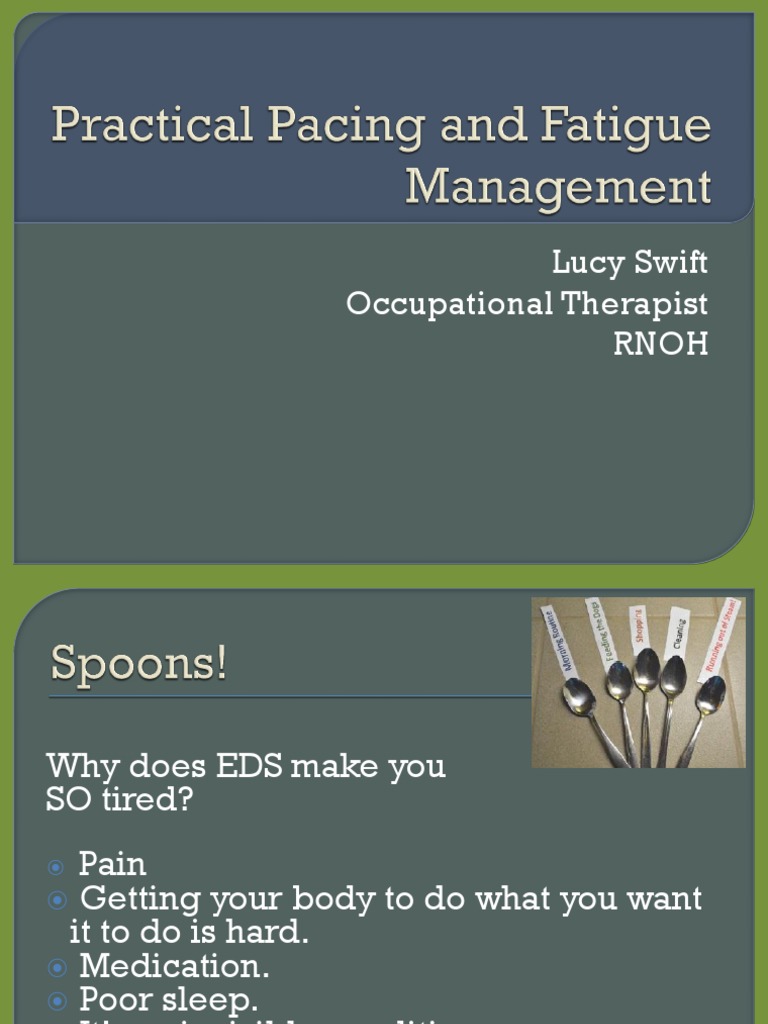 Practical Pacing and Fatigue Management Fatigue (Medical) Pain