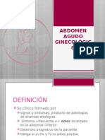 Abdomen Agudo Ginecologico