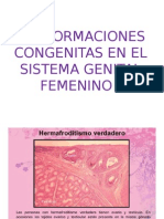 MALFORMACIONES CONGENITAS FEMENINAS